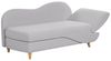 Chaiselongue Leinenoptik hellgrau mit Bettkasten rechtsseitig MERI II Bild 5