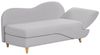 Chaiselongue Leinenoptik hellgrau mit Bettkasten rechtsseitig MERI II Bild 5