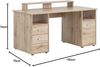 Schildmeyer Niels Schreibtisch, Holzwerkstoff, Wildeiche Dekor, 150 x 70 x 74 cm Bild 2