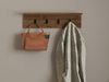 Hanah Home Stylish Wall Shelf, Walnut Finish, 60 x 14.5 x 16.3 cm | 100% Melamine Coated Particle Board, 18 mm Thick | Multipurpose Hanging Rack for Extra Storage Bild 2