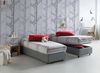 Talamo Italia - Einzelbett Caterina, Bettkasten mit Stoffbezug, 100 % Made in Italy, Öffnung vorne, geeignet für Matratzen 80x200 cm, Grau Bild 5