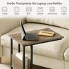 Woltu Beistelltisch (1-St), Kaffeetisch Couchtisch Sofatisch aus Metall MDF Bild 5