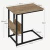 Woltu Beistelltisch (1-St), Kaffeetisch Couchtisch Sofatisch aus Metall MDF Bild 3