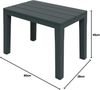 Spetebo Gartentisch Gartentisch TIMOR 60 x 38 cm - Farbe: anthrazit Bild 3
