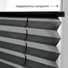 Sonello Plissee Klemmfix ohne Bohren 100x200 cm Schwarz Faltrollo Plisseerollo Jalousie für Tür & Fenster Blickdicht Sichtschutz Sonnenschutz Fertifplissee Rollo Bild 3