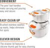 GSI Outdoors 68183 Set Edelstahl Silber Orange Silikon Edelstahl Bild 4