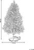 Künstlicher Weihnachtsbaum mit LED Beleuchtung Schnee bestreut 180 cm grün PALOMAR Bild 3