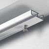 Gardineum Gardinenschiene Vorhangschiene in Aluminium, 1-läufig, flach, ab 2 m mittig geteilt, 1-läufig Bild 2
