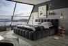 Polsterbett >BEXLEY 9Z< 180x200 cm Liegefläche, Bezug in black - 226x103x245cm (BxHxT) Bild 2
