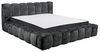 Polsterbett >BEXLEY 9Z< 180x200 cm Liegefläche, Bezug in black - 226x103x245cm (BxHxT) Bild 1