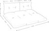 Amilian Palettenkissen Set 1 x 120 x 80 + 2 x 40 x 60 Sitzauflage Sunnypillow Sitzkissen für Europaletten Palettensofa Palettenmöbel Balkon Kleine Couch Outdoor Sessel oder kleines Sofa für Jugendzimmer Bild 3