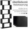 HOMCOM Standregal 6 Fächer CD DVD Raumteiler Wandregal Bücherregal Wandregal Büro Regal 80 x 24 x 191 cm Bild 5