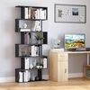 HOMCOM Standregal 6 Fächer CD DVD Raumteiler Wandregal Bücherregal Wandregal Büro Regal 80 x 24 x 191 cm Bild 2