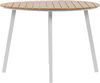 Gartentisch Kunststoff Heller Holzfarbton CAVOLI Bild 4
