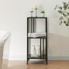 Standregal Kumlinge 35x35x80cm Schwarz [en. casa] Bild 3