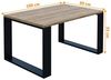 AKKE Außergewöhnlicher Couchtisch Beistelltisch für Wohnzimmer | Kaffee Tee Wohnzimmertisch Tisch | Coffee Table | Zimmer Schlafzimmer Möbel | Deko Modern Ancient Oak 100 x 60 x 55 Bild 2