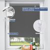 Verdunklungsrollo Klemmfix Rollo ohne Bohren Dunkelgrau B90 x H150cm-Stoffbreite 85cm Fenster Verdunkelung Jalousie Jalousien Sonnenschutz Fenster innen ohne Bohren Bild 5