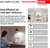 EMOS LED Lampe Edison A60, 3,8W Ersatz für 60W Glühbirne, A Klasse Vintage-Birne mit E27 Sockel, Helligkeit 806 lm, Neutralweiß 4000 K, extra lange Lebensdauer 50000h, CRI min. 80, 300° Abstrahlwinkel Bild 4
