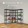 Arebos Schwerlastregal, Eckregal 180 x 90 x 40 cm, 180 x 70 x 70 cm, je 875 kg, Set 3-tlg, Stecksystem Bild 4