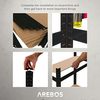 Arebos Schwerlastregal, Eckregal 180 x 90 x 40 cm, 180 x 70 x 70 cm, je 875 kg, Set 3-tlg, Stecksystem Bild 5