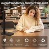 UPXNBOR Schreibtischlampe LED Dimmbar, Tischlampe mit Augenschutz & USB-Ladeanschluss, 5 Farbtemperaturen & 5 Helligkeitsstufen, Touch-Steuerung, faltbar, für Büro, Lesen und Homeoffice Bild 3