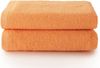 Top Towel - Plus - Große Badetücher - Badezimmerhandtücher - 2 Hand- oder Waschbeckenhandtücher - 50x100 cm - 100 % Baumwolle - Papaya Bild 1