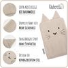Räuberella Waschlappen, Waschhandschuh, 3er Set aus Musselin Geschenk zur Geburt (Rosa-Beige-Flieder) Bild 3