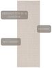 In- & Outdoorteppich Coin grau/creme - 80x200x0,8cm Bild 3