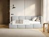 Selsey 'Cloudy' Jugendbett 120 cm, Bettkasten, Chenille, Kopfteil rechts, Hellgrau Bild 2