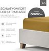 Bettwaesche-mit-Stil Mako-Satin Spannbettlaken gold 70x200cm Bild 2