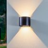 Lindby Außen-Wandleuchte Nivar, LED, Metall, Schwarz warmweiß IP54, 1 x 5,4 W LED, warmweiß Bild 3
