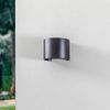 Lindby Außen-Wandleuchte Nivar, LED, Metall, Schwarz warmweiß IP54, 1 x 5,4 W LED, warmweiß Bild 4