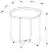 Tabletttisch Sandefjord Stahl 53x46x46 cm Schwarz [en. casa] Bild 2