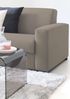 Talamo Italia - 2-Sitzer festes Sofa Rosanna, Wohnzimmersofa aus gepolstertem Stoff, Standardarmlehnen, 100 % Made in Italy, cm 200x95h90, Taupe Bild 4