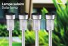 Grundig Solar Gartenleuchten - Solarleuchten 4 Stück - Gartenlampen für Draußen - Solarlampen mit Weißem Licht - 6-8 Stunden Batterielebensdauer - IP44 Wasserbeständig - Ø4,8x36,5 cm - Edelstahl Bild 3