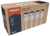 Grundig Solar Gartenleuchten - Solarleuchten 4 Stück - Gartenlampen für Draußen - Solarlampen mit Weißem Licht - 6-8 Stunden Batterielebensdauer - IP44 Wasserbeständig - Ø4,8x36,5 cm - Edelstahl Bild 2