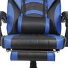 Gaming Stuhl Bürostuhl Racing Stuhl Chefsessel - Schreibtischstuhl Drehstuhl mit Schalensitz und Sportsitz - PC Stuhl Schwarz/Blau Bild 5