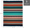Wohndecke Peru, bunte Ethno Kuscheldecke in 150x200 cm, Biederlack, mit Fransen, Decke aus Baumwollmix, Made in Germany Bild 2