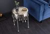 riess-ambiente Beistelltisch LIQUID LINE Ø50cm silber (Einzelartikel, 1-St), Wohnzimmer · Aluminium-Metall · rund · Tropfen-Design · Modern Bild 3