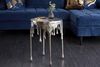 riess-ambiente Beistelltisch LIQUID LINE Ø50cm silber (Einzelartikel, 1-St), Wohnzimmer · Aluminium-Metall · rund · Tropfen-Design · Modern Bild 2