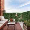 Bakaji Künstliche Hecke Sichtschutz Efeu - 300x100 cm - Kunsthecke in Blätteroptik für Garten, Terrasse, Balkon - Sichtschutz für den Garten - zur Befestigung an Zaun oder Geländer Bild 3