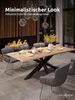 holz4home® Tischgestell Tischbeine aus Metall I Schwerlast Gestell Schwarz pulverbeschichtet Bild 3