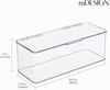 Spielzeugaufbewahrung stapelbare Box mit Deckel mDesign 2er Set durchsichtig Bild 4