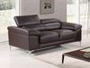Ledersofa 2-Sitzer SOLANGE - Braun Bild 5