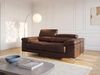 Ledersofa 2-Sitzer SOLANGE - Braun Bild 2