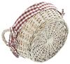 Schale Karo rund Deko Aufbewahrung Obstschale Tisch Korb Obstkorb Ø 25 cm Bild 3