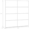 FORTE SOPHISTISPACE Kleiderschrank 200, Moderner Schrank mit 2 Schwebetüren, Holzwerkstoff, Weiß, 200,1 cm breit, 210,5 cm hoch, 62,9 cm tief Bild 2