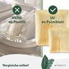 wisefood Einwegteller Palmblatt Teller quadratisch 24 x 24 cm, (25 St) Bild 5
