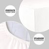 CelinaTex Jersey Spannbettlaken Lucina 200x200-200x220 cm Schnee weiß 100% Baumwolle gekämmt bis 26cm Matratzenhöhe Oeko-TEX Bild 4