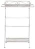 Beistelltisch Antik Optik weiß rechteckig 35x40 cm ANCUD Bild 4